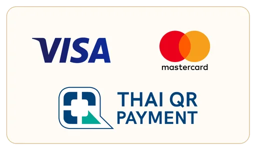 รองรับ Visa Mastercard และ Thai QR Payment